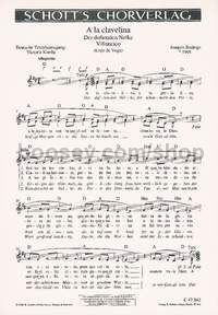 A la clavelina - Der duftenden Nelke (choral score)