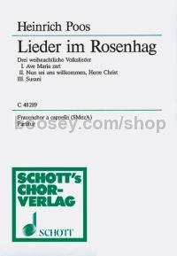Lieder im Rosenhag (choral score)