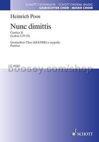 Nunc dimittis (choral score)