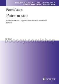 Pater noster (choral score)