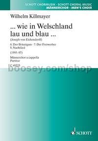 ... wie in Welschland lau und blau ... - men's choir (TTBB) (choral score)