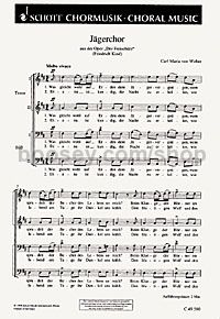 Jägerchor - men's choir (TTBB) (score)