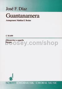 Guantanamera - men's choir (TTBB) (score)
