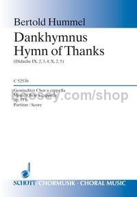 Hymn of Thanks op. 57b (choral score)