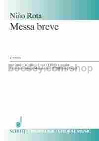 Messa breve - men's choir (TTBB) & organ (score)