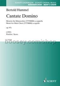 Cantate Domino op. 97c (choral score)
