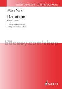 Dzimtene (choral score)