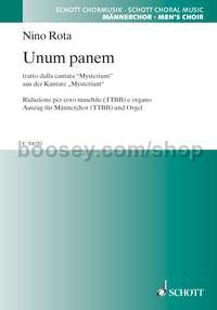 Unum panem - men's choir (TTBB) & organ (score)