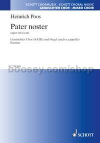 Pater noster - mixed choir (SATB); organ ad lib. (score)