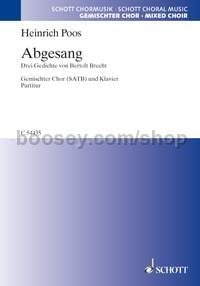 Abgesang - mixed choir (SATB) & piano (score)