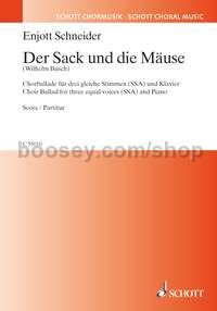 Der Sack und die Mäuse - 3 equal voices (SSA) & piano (score)