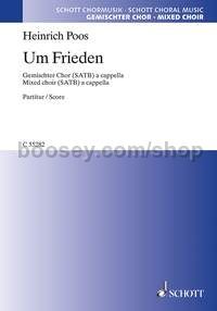 Um Frieden - mixed choir (SATB) a cappella (score)