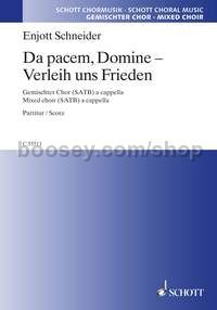 Da pacem, Domine - Verleih uns Frieden (choral score)