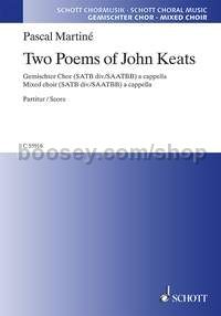 2 Poems of John Keats (choral score)