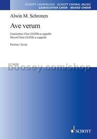 Ave verum - mixed choir (SATB) a cappella (choral score)