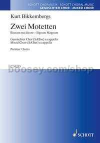 2 Motets (choral score)