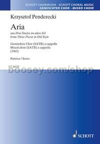 Aria (choral score)
