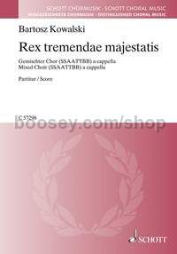 Rex tremendae majestatis - SSAATTBB choir