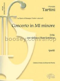 Concerto in Mi Minore D 56 per Violino e BC