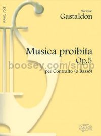 Musica Proibita Op.5 Per Contralto