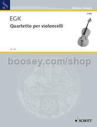 Quartet for violoncellos - 4 cellos (score & parts)