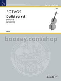 Dodici per sei - 6 cellos (score & parts)
