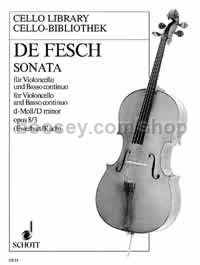 Sonata op. 8 - cello & basso continuo