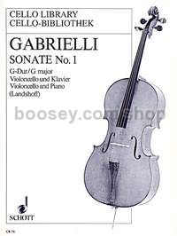 Sonata No. 1 in G major - cello & piano