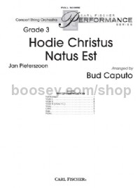 Hodie Christus Natus Est (string orchestra) (Score)