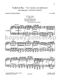 Pan's Dancing Song: "To Dance To Frolic" (Piano)