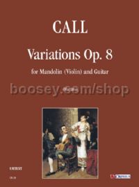Variations Op. 8 for Mandolin (Violin) & Guitar (score & parts)