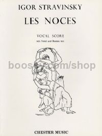 Les Noces (piano/vocal score) French/Russian