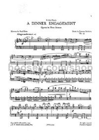 A Dinner Engagement (Vocal Score)