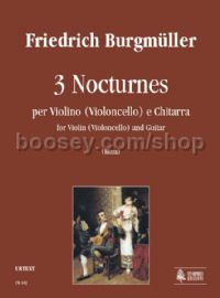 3 Nocturnes for Violin (Cello) & Guitar (score & parts)