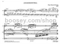 Anakreontika (Score)