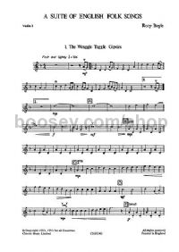 Playstrings Moderately Easy 1: A Suite of English Folk Songs (Parts)