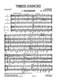 Mixed Bag No.15: Franz Schubert - Three Dances (Score/Parts) 