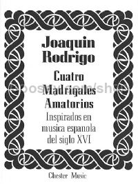 Cuatro Madrigales Amatorios (Medium Vocal Score)