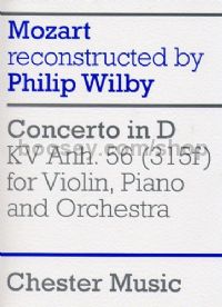 Violin Concerto in D Major KV315f (Anh56) Wilby ed. (miniature score)