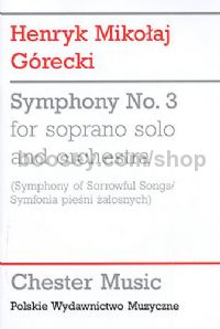 Symphony No.3 Symphony of Sorrowful Songs (Full Score)