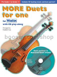 More Duets For One for Violin (Book & CD)