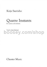 Quatre Instants (Soprano & Orchestra)
