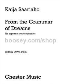 From The Grammar Of Dreams (Soprano & Electronics) (Book & CD)