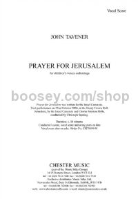 Prayer for Jerusalem - children's voices & piano