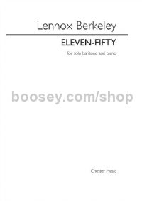 Eleven-Fifty (Baritone & Piano)