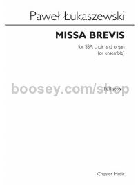 Missa Brevis (Full Score)