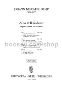 10 Volksliedsätze, Vol. 3 (choral score)