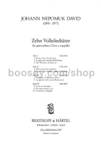 10 Volksliedsätze, Vol. 4 (choral score)