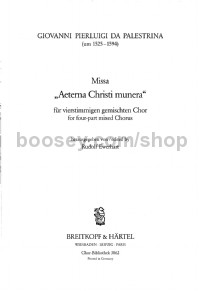 Missa 'Aeterna Christi munera' (choral score)