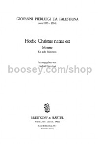 Hodie Christus natus est (choral score)